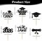 48 PCS Graduation Cupcake Toppers 2026 – Glitter Class of 2026 Cake Picks, Black Graduation Party Decorations, Cupcake & Dessert Table Centerpieces for Graduation Celebrations